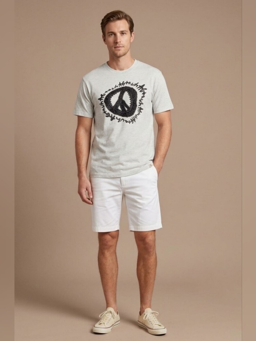 $54 AGTAWH Men's Embroidered Graphic Short Sleeve Crewneck T-Shirt